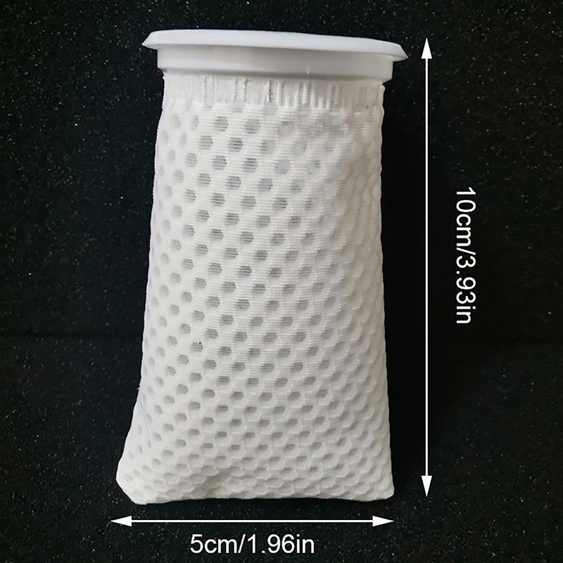 Anti-Überlauf-Aquarium-Filter beutel Waben-wasch nackter wieder verwendbarer Netzschaum-Teppich-Socken beutel für Fisch-Marine-Filtersystem