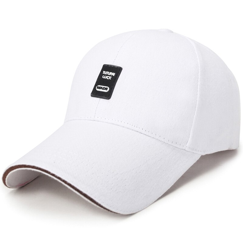 Solskærm cap til mænds kasketter toppede sportsbeklædning sommer solskygge cap til mænd hatte: Hvid