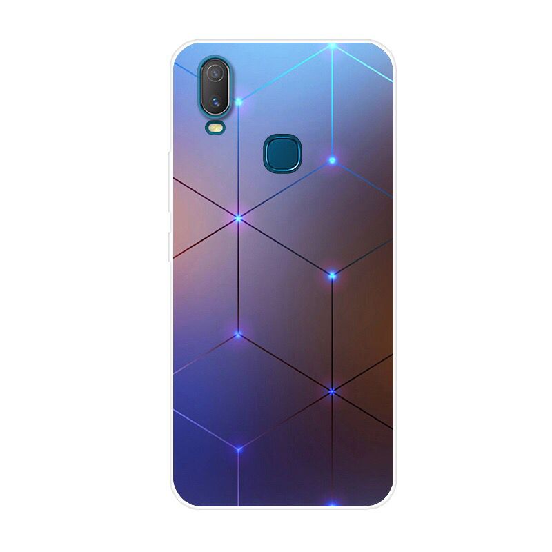 Funda de telefono para Capa VIVO Y11 Funda trasera de silicona para Funda VIVO Y11 suave cubierta de TPU flor: NO.10