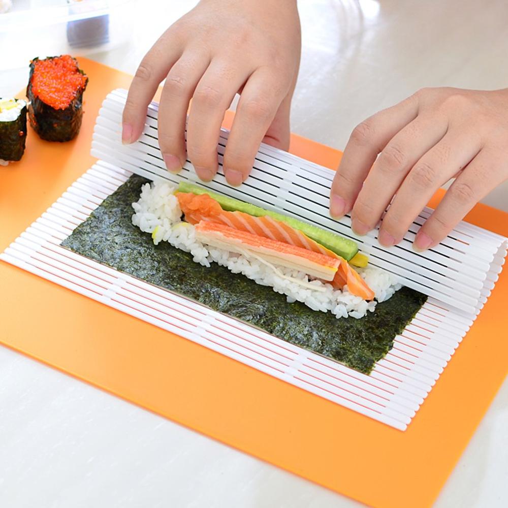 Sushi Roller Diy Sushi Rollen Mat Nori Sushi Maker Onigiri Rice Roller Kip Roll Hand Maker Japanse Sushi Maker Gereedschap