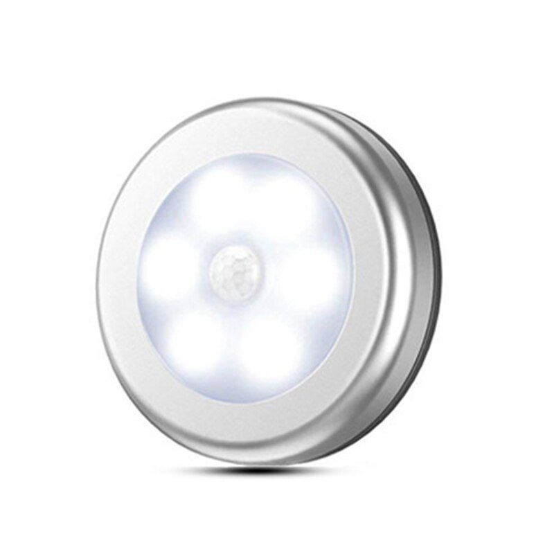 6 LED Motion Sensor Lights PIR Wireless Night Light Battery Hallway Cabinet Stair Lamp 3M Sticker Smart Home Control: 03