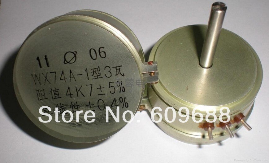 Draadpotmeter WX74A-1 1 K 4K7 10 K 3 W