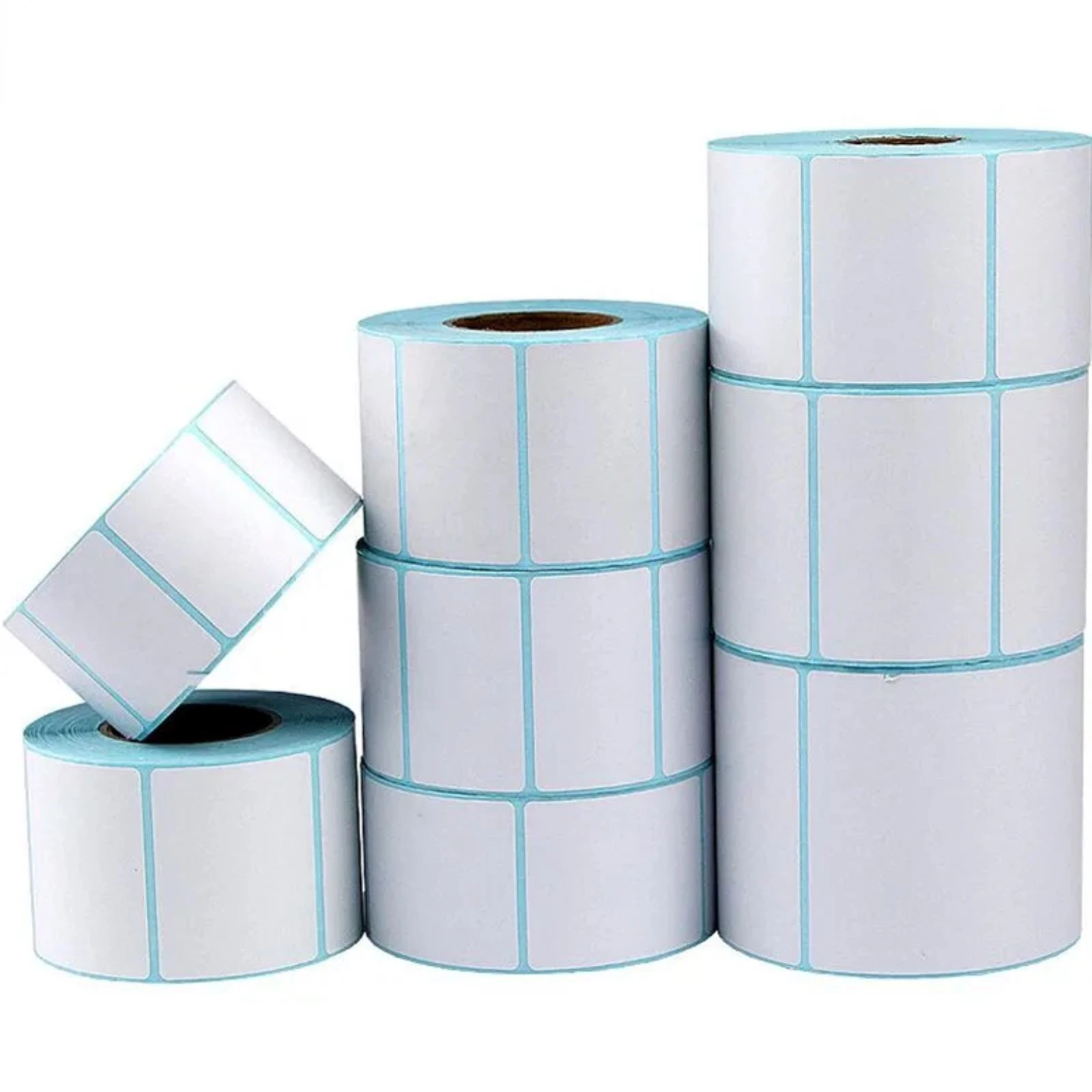 Rouleau d'étiquettes thermiques auto-adhésives, 700 pièces/rouleau, prix de supermarché, étiquette de code à barres vierge, impression directe, papier d'impression étanche