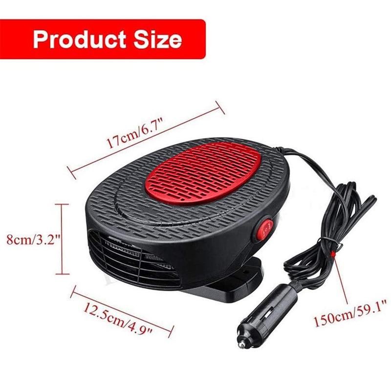 Calentador para coche de 150W12V, dispositivo calefactor de 150W12V para camión, desespumador de ventilador de velocidad para coche, piezas de coche, decoración interior para coche