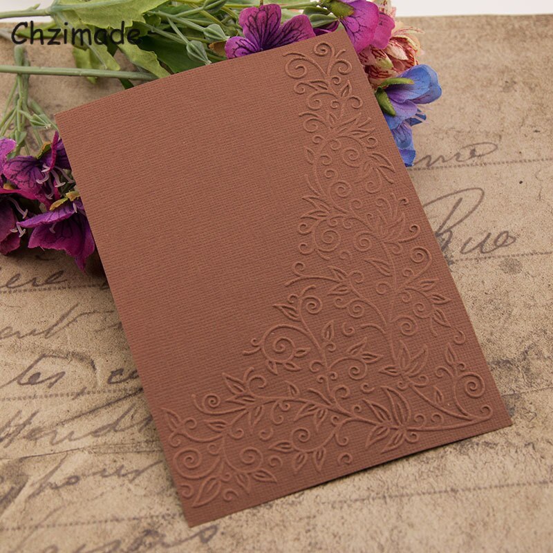 Blank Floral Plastic Embossing Folders For Wedding Invitation Card Making Diy Handmade Crafts