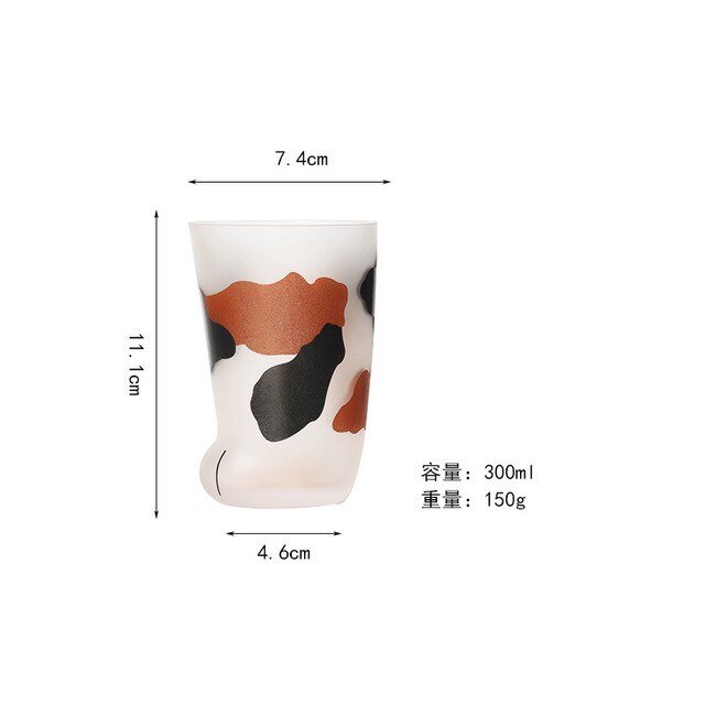 Leuke Kat Klauw Cup Ontbijt Melk Koffie Creatieve Thee Kopjes Persoonlijkheid Frosted Glas Koffie Mok Voor Mannen Vrouwen Kids Verjaardag: B