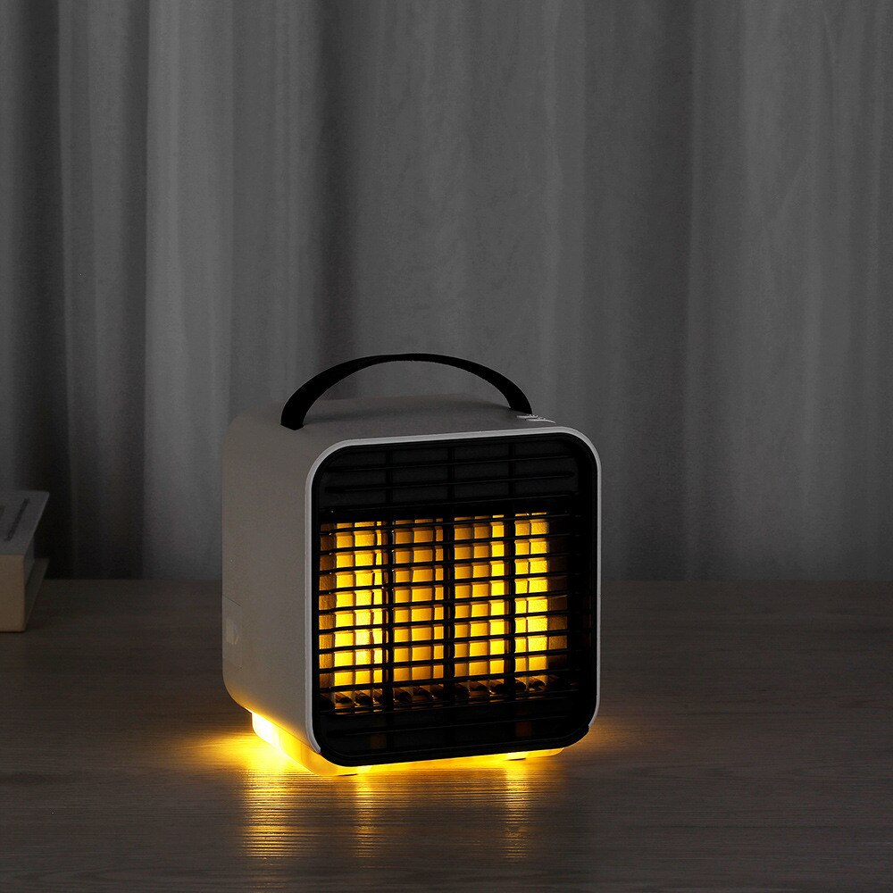 Mini USB Portable Air Conditioner Fan Digital Conditioning Purifier Light Desktop Air Cooler Cooling Fan For Bedroom Home Office