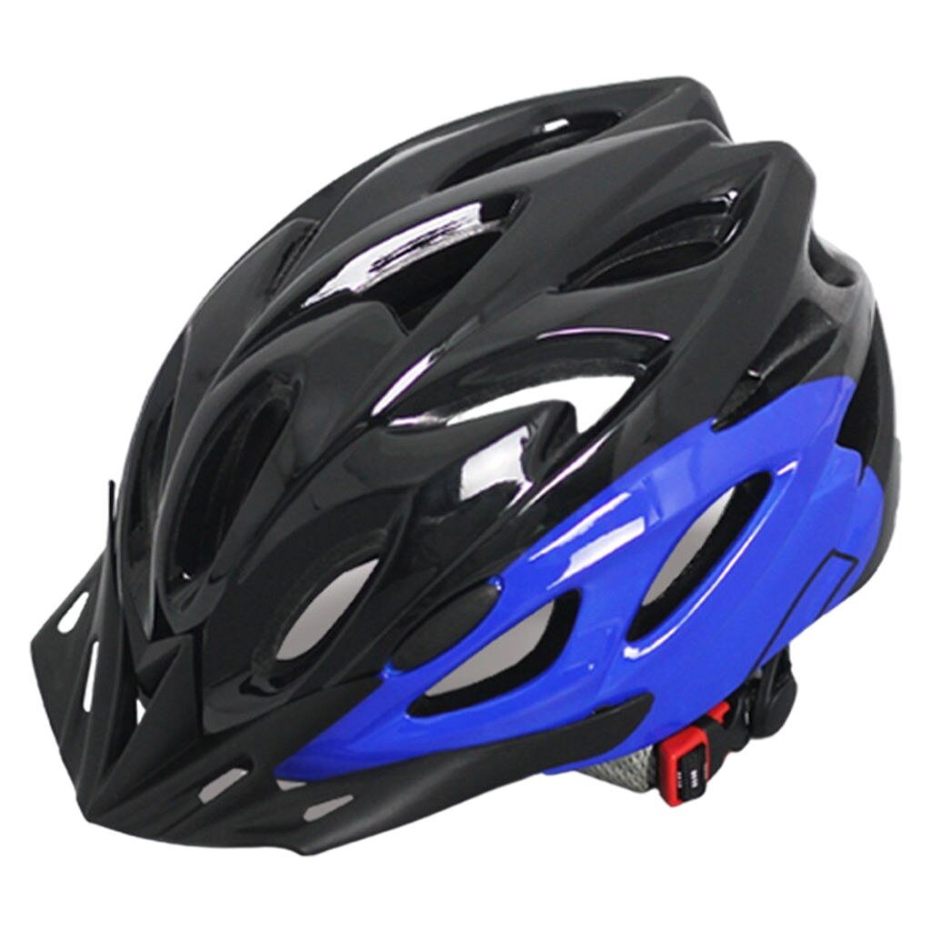 Casco de seguridad para niños, para bicicleta de montaña, súper ligero, ventilado: Black Blue M