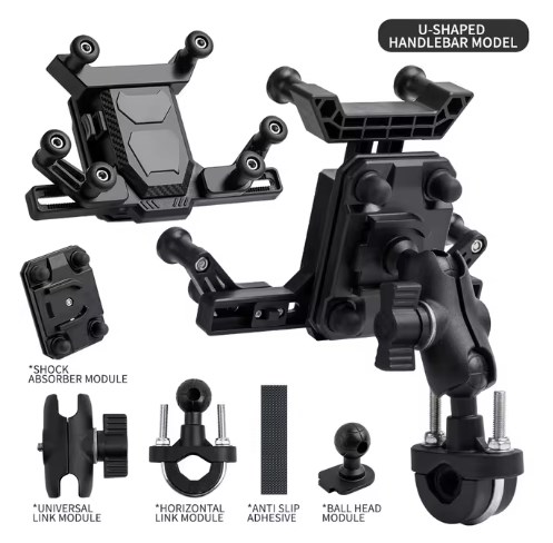 Gps-bar Voor Motor – Telefoonhouder Voor MT-09 / 900 / FJ-09 (2016-2017), Aluminium, Achter Voorruit, Eenvoudig Te Monteren