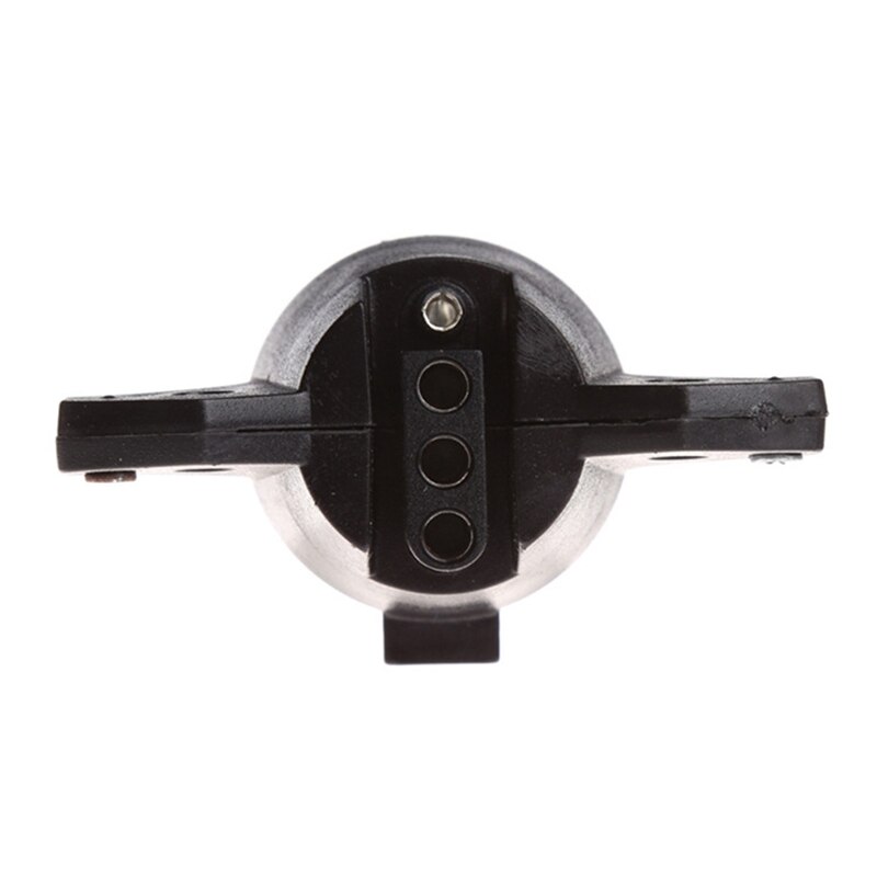 Black 7 Way Round to 4 Pin Flat Trailer Connector Adapter Plug Truck Accessories Trailer Parts