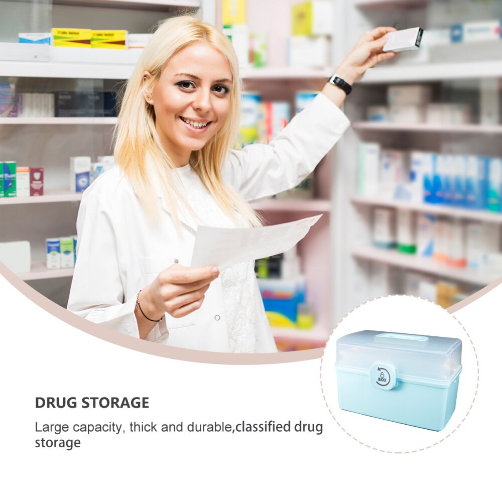 1 Pc Medicine Storage Organizer Medicine Box Medicine Container Medicine Holder for Store Medicine Room Storage