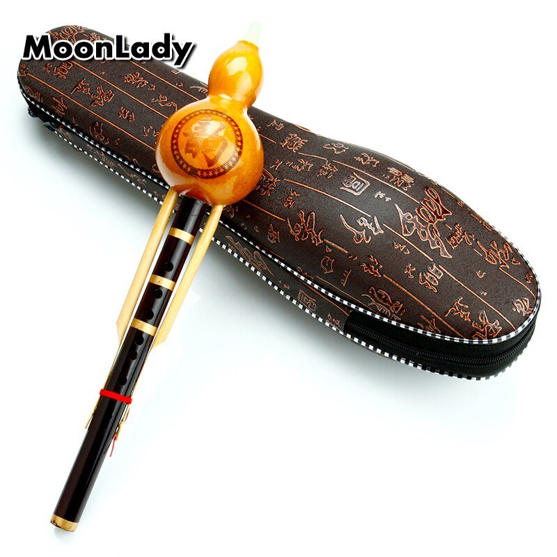 Cucurbit Fluit Hulusi Chinese Traditionele Instrument Bamboefluit Hulusi Wind Instrument te Leren