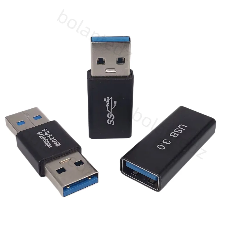 1 stk. usb 3.0 adapterkontakt hann-hunne fhan-hunn hann-hunn omformerkobling vekslerkontakt slitesterk for bærbar pc