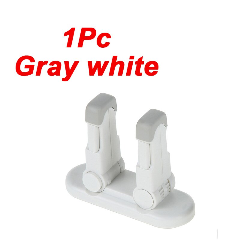 3Pcs/Lot Child Safety Lock Baby Door Handle Lock Lever Lock Proof Window Anti-opening Protection Toddler Kids Door Stopper: 1 Pc Gray White