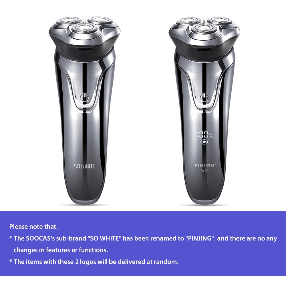 SOOCAS SO WHITE ES03 Electric Shaver Razor 3D Machine for Shaving Shaver Razor Man Trimmer Beard Nose Hair Electric Razor