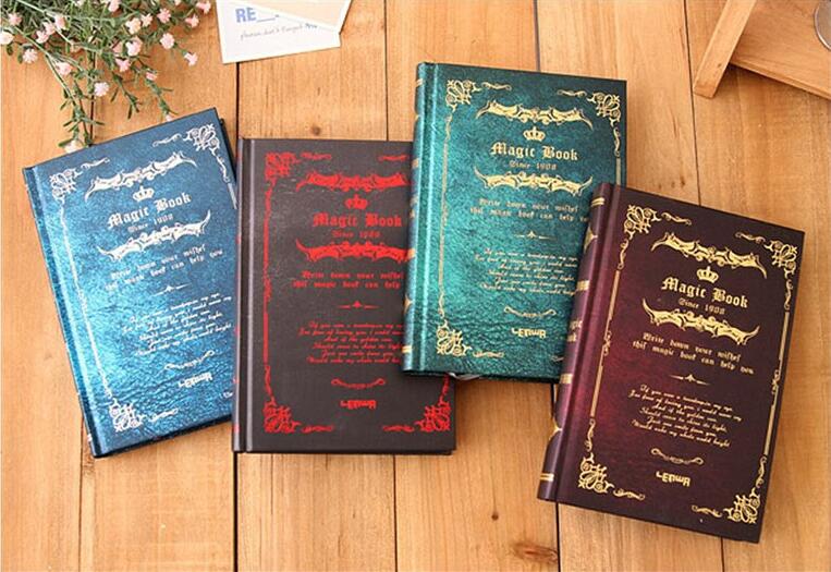 Vintage Deluxe Magic Notebook Reliëf Hardcover A5 Regeerde Papier 128 Vellen multi-use Prive Collectie