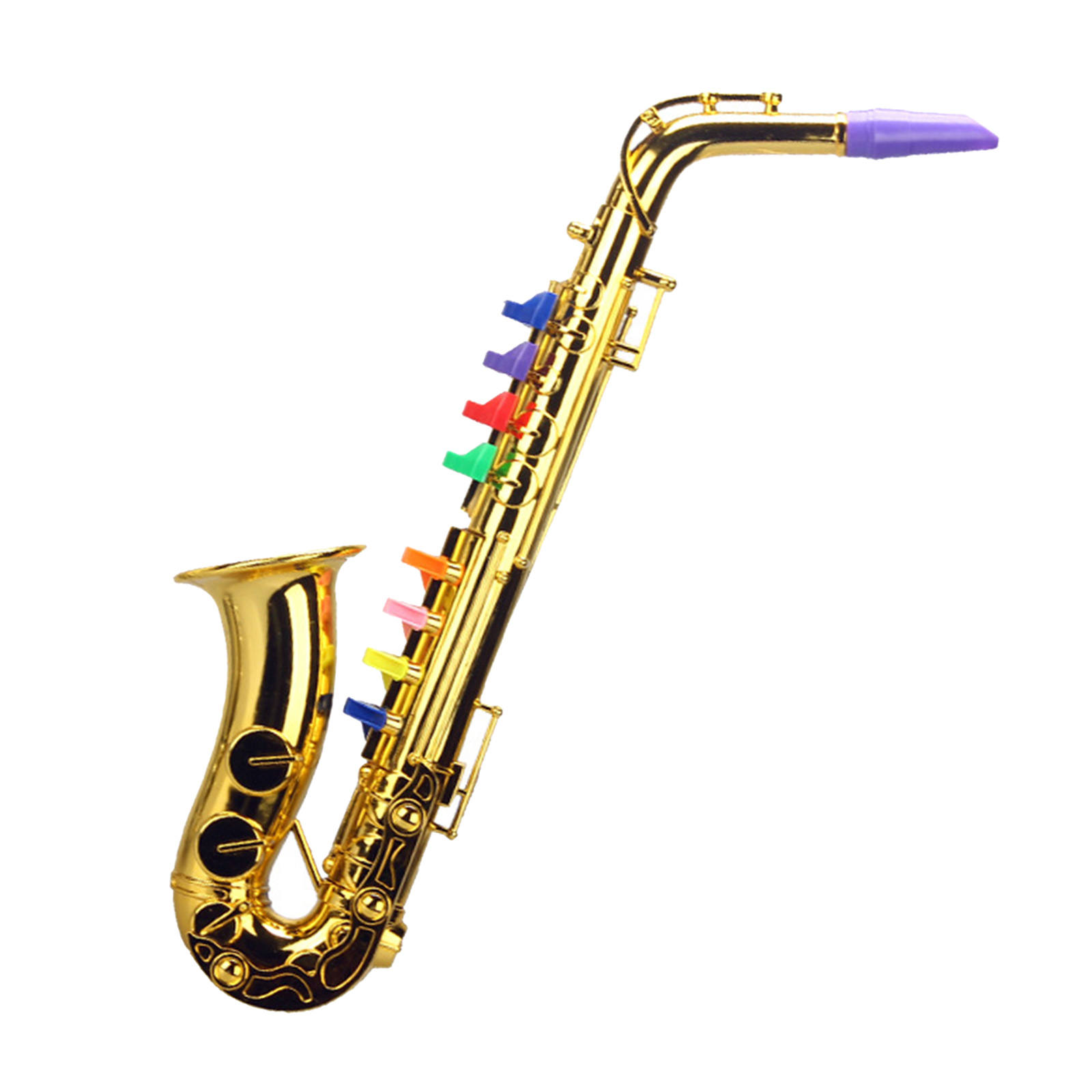 Saxofoon Mini 8 Notes Abs Metallic Musical Wind Instrumenten Voor Party Leeftijden 3 + Kids