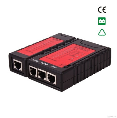 , Noyafa NF-468PF RJ45 RJ11 PoE test Tester de Cable de red, comprobar la continuidad del Cable