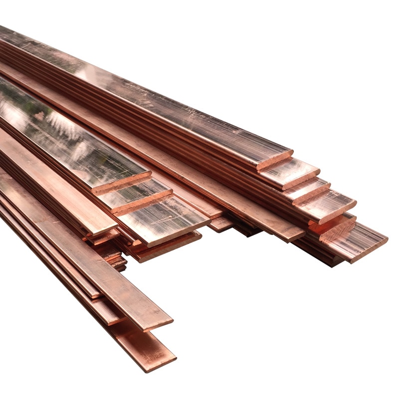 99.95% t2 ren kobber tykkelse 1.5mm/2mm/3mm/4mm t2 kobberstrimmel rød kobberpude kobberfolie kobberplade bar diy cnc materiale