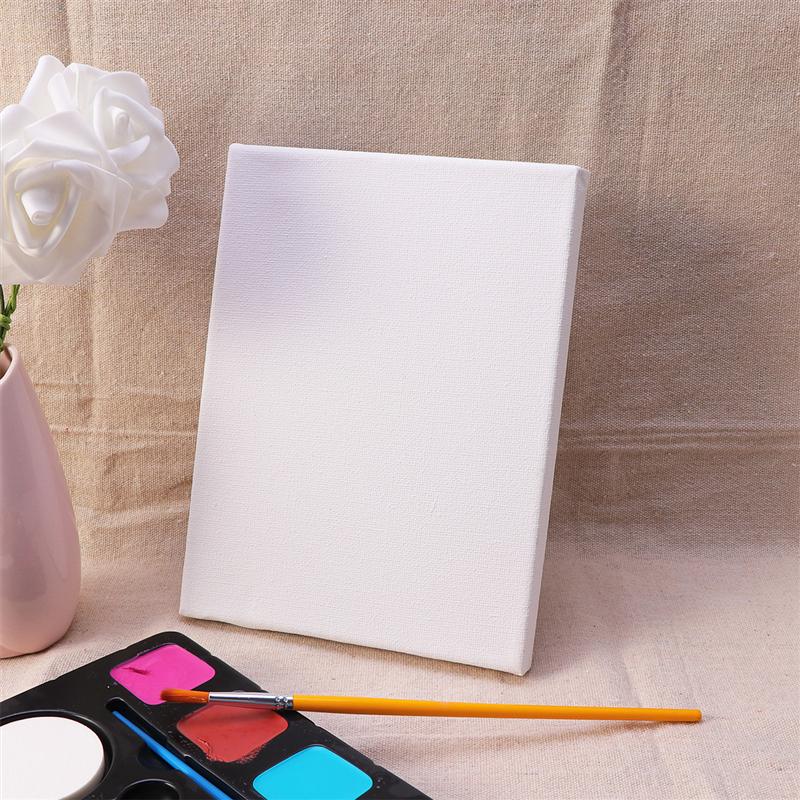 10PCS Wood Painting Frame Cotton White Stretched Canvas Frame For Drawing DIY Pure Cotton Canvas Hand-Painted Oil Painting Frame