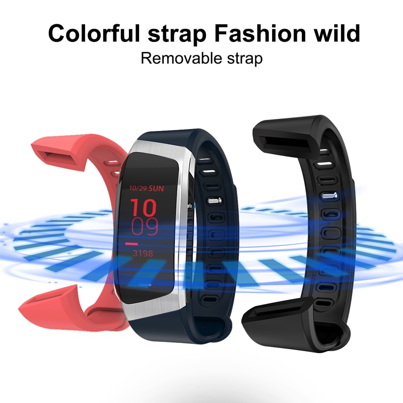 E18 smart band  ip67 vattentätt blodtryck syre pulsmätare sport fitness armband tracker smart klocka smart klocka