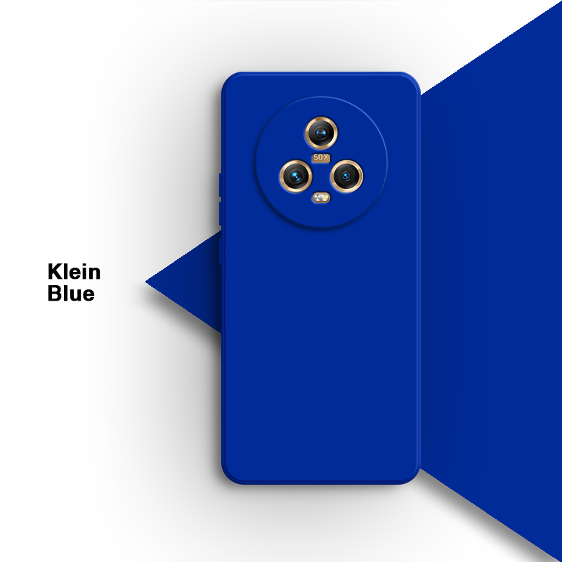 Funda de teléfono de silicona líquida para Honor Magic5 Magic 5 Pro Lite 5Pro 5Lite Ultimate 5G, protección de lente suave, cubierta trasera de: PP / Rojo