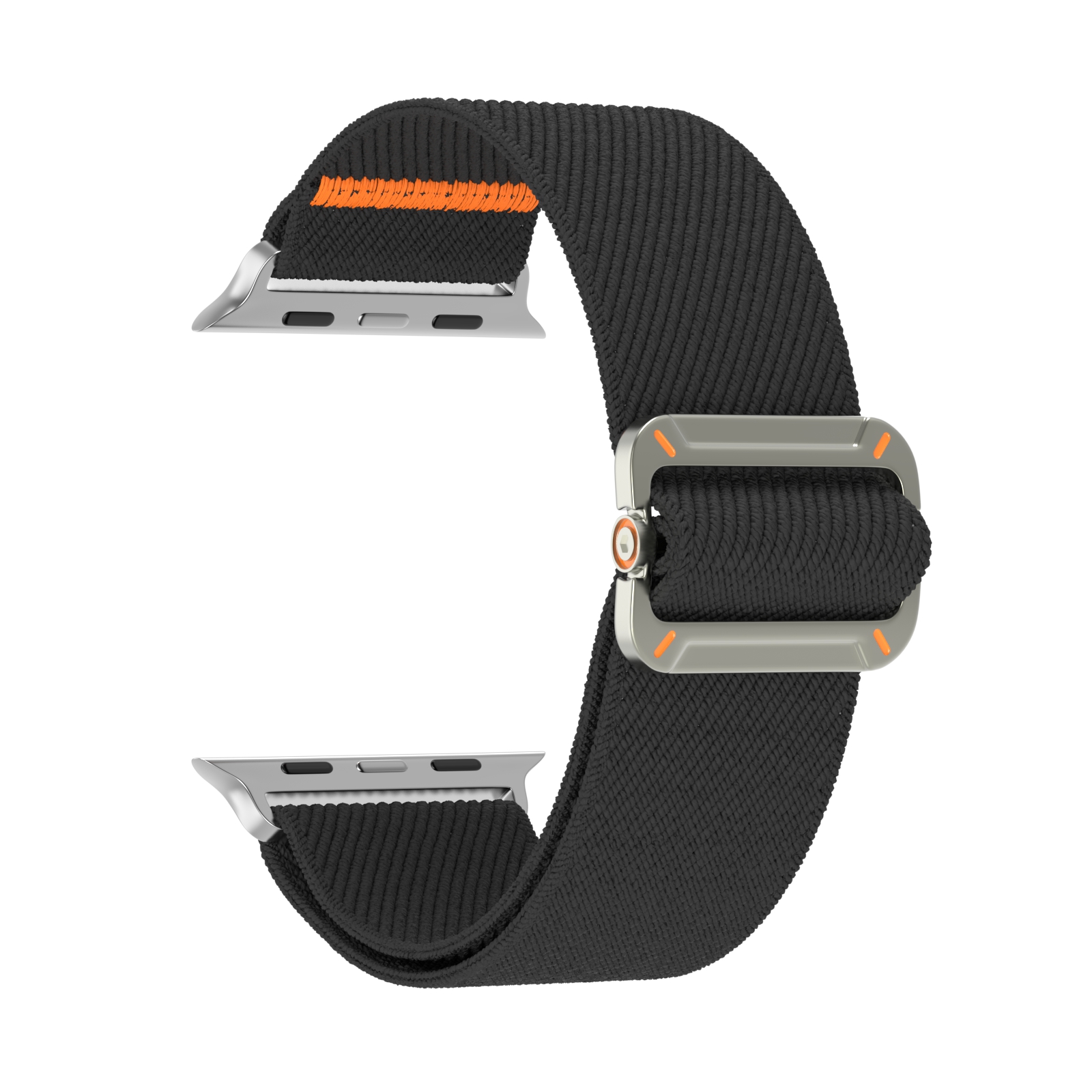 Pulseira de relógio tecida para apple watch s10 42mm 46mm ultra 49mm 45mm 44mm 42mm 41mm 40mm 38mm para iwatch série 10 987 6 5 4 se 3 2 1: BLACK WHITE / 12mm