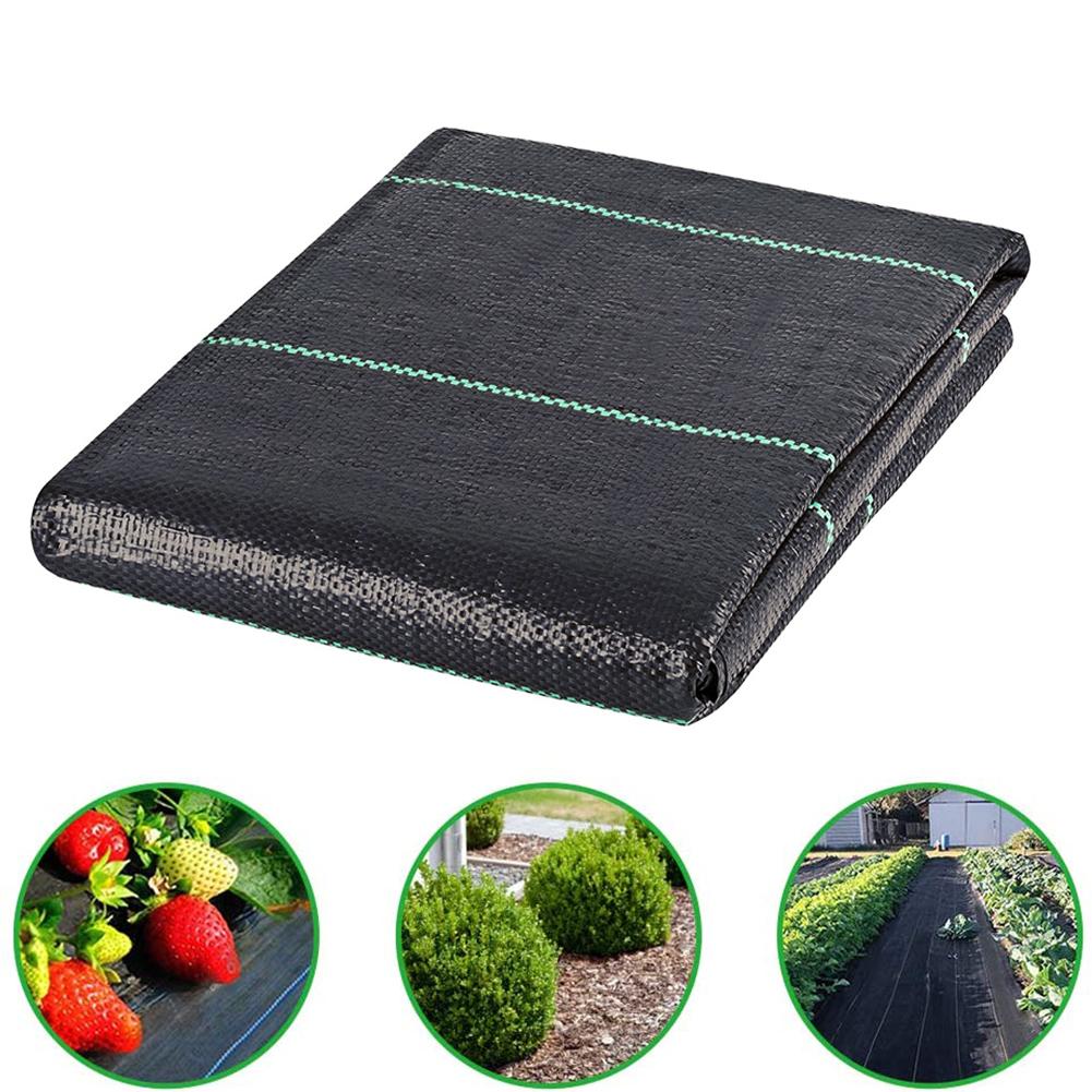 Tela Permeable ecológica para deshierbe, huerto de jardín, PE, alfombrillas anticésped, invernadero, tela barrera contra malas hierbas, cubierta de plantas