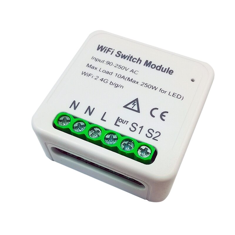 Smart Wifi Diy Switch Ondersteunt 1/2 Way Control Smart Home Automation Module Werkt Met Alexa Google Thuis Slimme Leven App: 1piece
