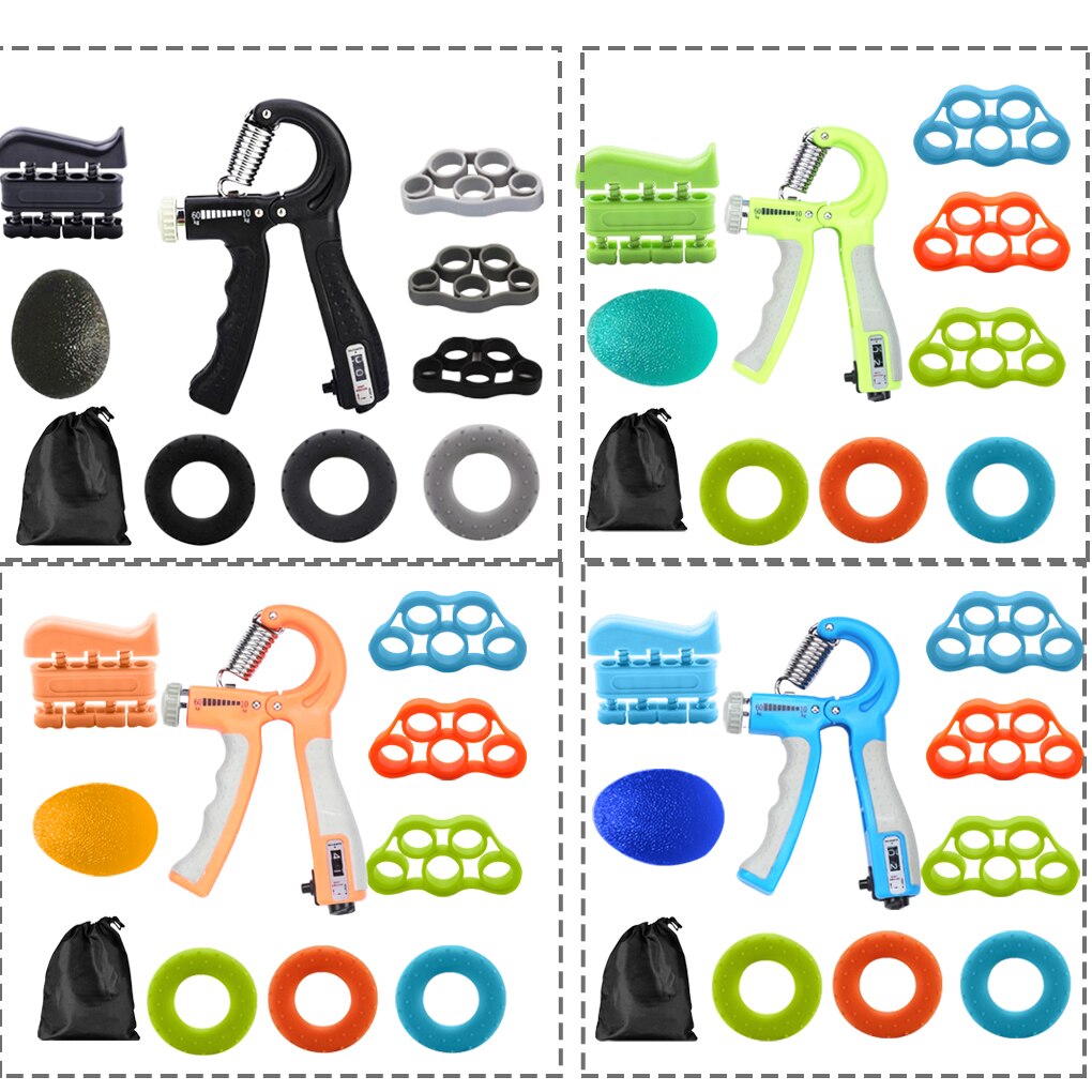 9pcs/set Spring Hand Grip Power Strength Expander For Hand Strengthener Finger Grip Power Grip Rehabilit Hand Trainer Expand