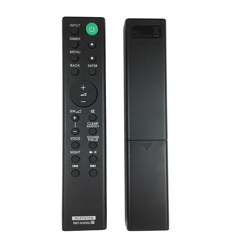 Replacement Remote Control RM-ANU192 For Sony Sound Bar HT-CT60BT & SA-CT60BT - Wireless, Black