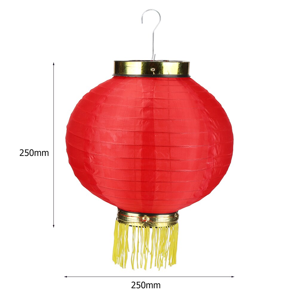 Traditionell kinesisk stil hängande lyktor i tyg lampa vattentät pubhus dekorativ skylt förser hantverkslykta med tofs: 1 st 25cm b