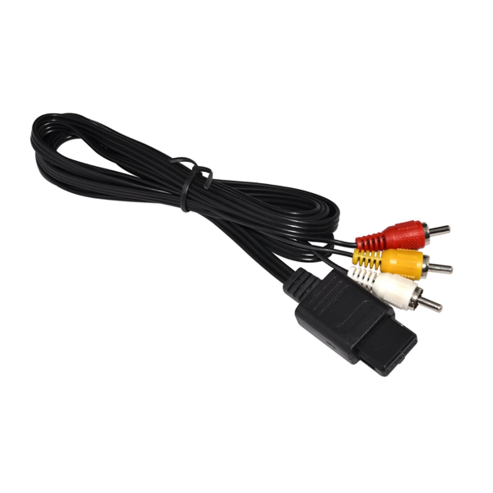 Cable de vídeo AV TV RCA para Game cube, para SNES, Nintendo 64, 180cm, 6 pies, 10 Uds.,