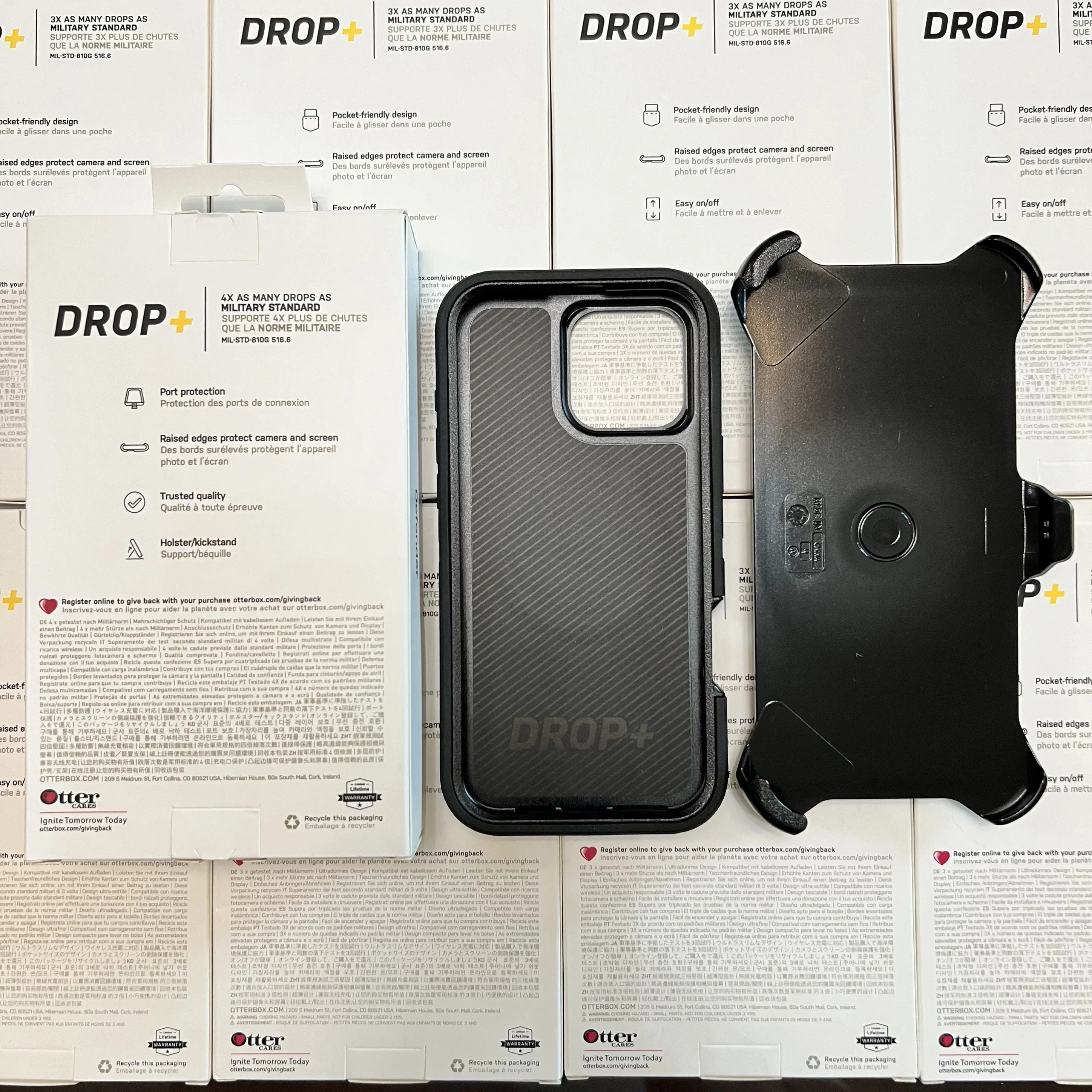 OtterCase For iphone 15 16 pro max 16plus 15plus 3 in 1 With Clip Type Defender with magsafe Series OT Box With Package