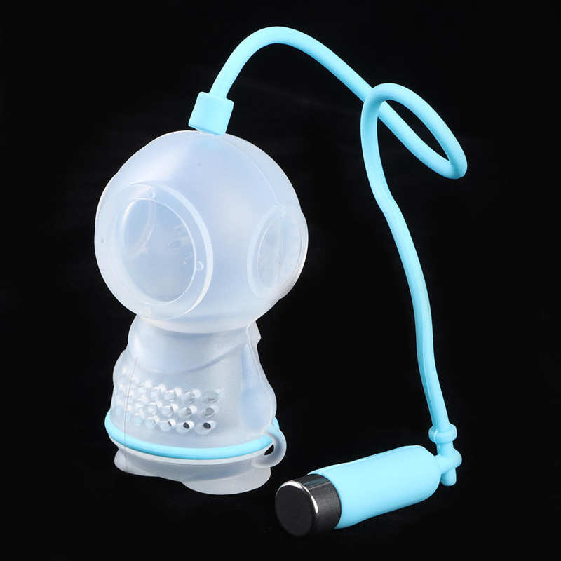 Innovative Diver Shape Silicone Tea Infuser Strainer Tea Leaf Filter Silicone Tea Bag Teaware for Home Tea Making Coffee Filter