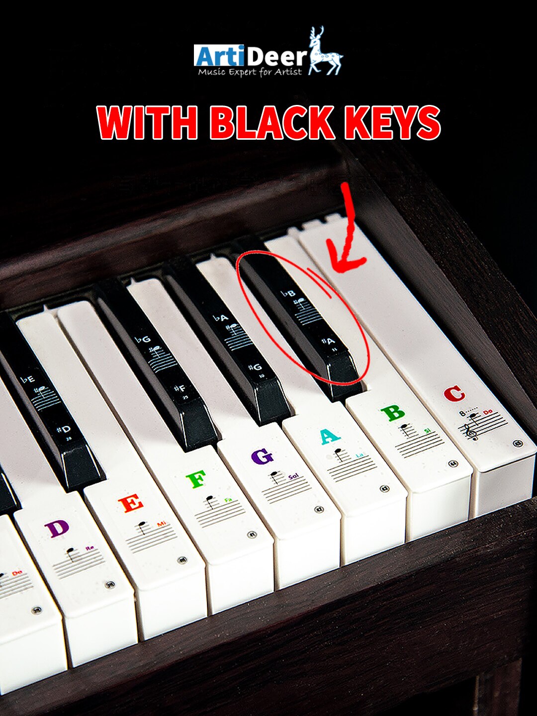 Noder til klaver klistermærker keyboard tilbehør musikinstrumenter dele beskyttelse synthesizer 88 61 tangenter