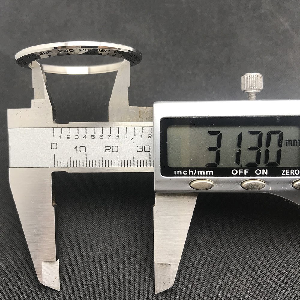 Daytona Geneigten Metall oder Keramik lünette einfüGen 39.3 * mm * 31,3mm Für Daytona uhr teile (Keine Leucht)