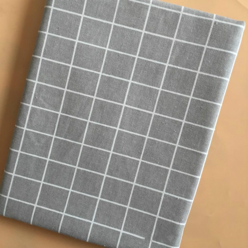 Geometric Patterns DIY Sewing Cotton and Linen Fabric for Patchwork Plaid Printed Cotton Linen Fabric Tablecloth Curtain Textile: D-Style / 100x150cm