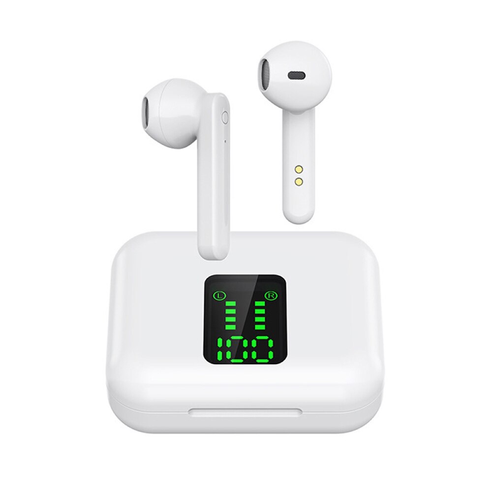 Voor Samsung Galaxy A50 A20 S10e S10 S20 Plus S20 Fe A72 5G A71 A51 A21s A12 Oortelefoon Bluetooth touch Control Draadloze Hoofdtelefoon: WHITE
