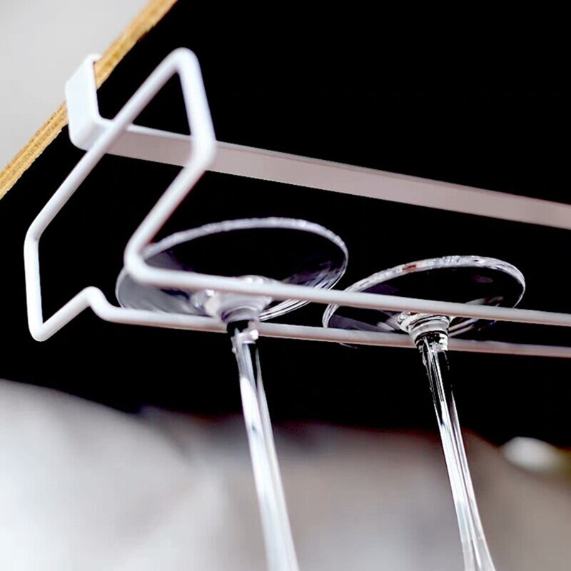 Hængende vinglasstativ champagneglaskopholder opbevaringsreoler til hjemmekøkken