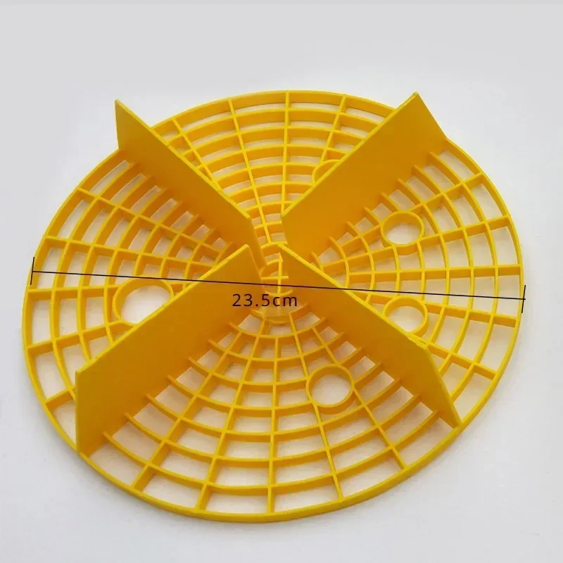 Strumento per la pulizia della rete di protezione della rondella Secchio per lavaggio con inserto in plastica antigraffio Automobili Filtro a grana per isolamento della sabbia di alta qualità: YELLOW