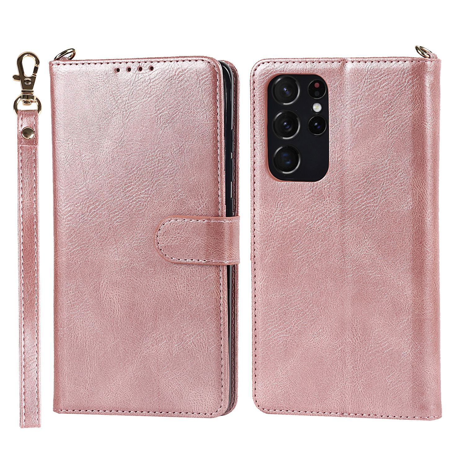 Voor Samsung S21 Ultra 5G S Pen Spen S-PEN Stylus Flip Case Mobiele Telefoon Shell S21Ultra Wallet Cover Holster slot: pink