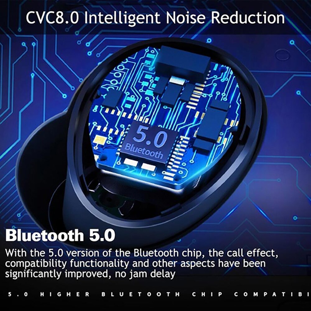 Brightside bluetooth 5.0 langattomat kuulokkeet basso ääni kuulokkeet kuulokkeet matkapuhelimeen mini sport kuulokkeet tws kuulokkeet