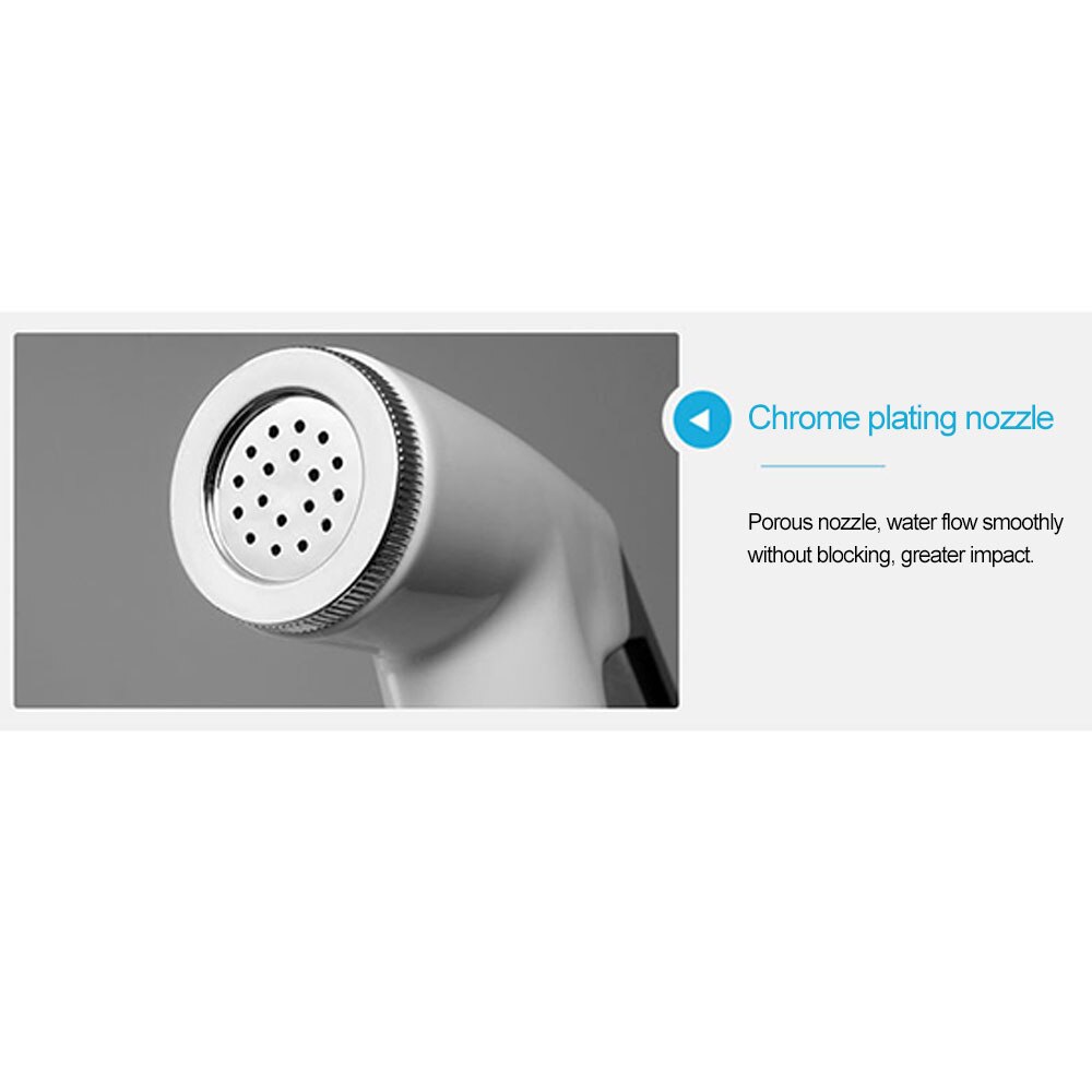 Multifunctionele Handed Draagbare Abs Bidet Sproeier Set G1 / 2 Intrekbare Laag Bidet Douchekop Nozzle Wc Cleaning Tools