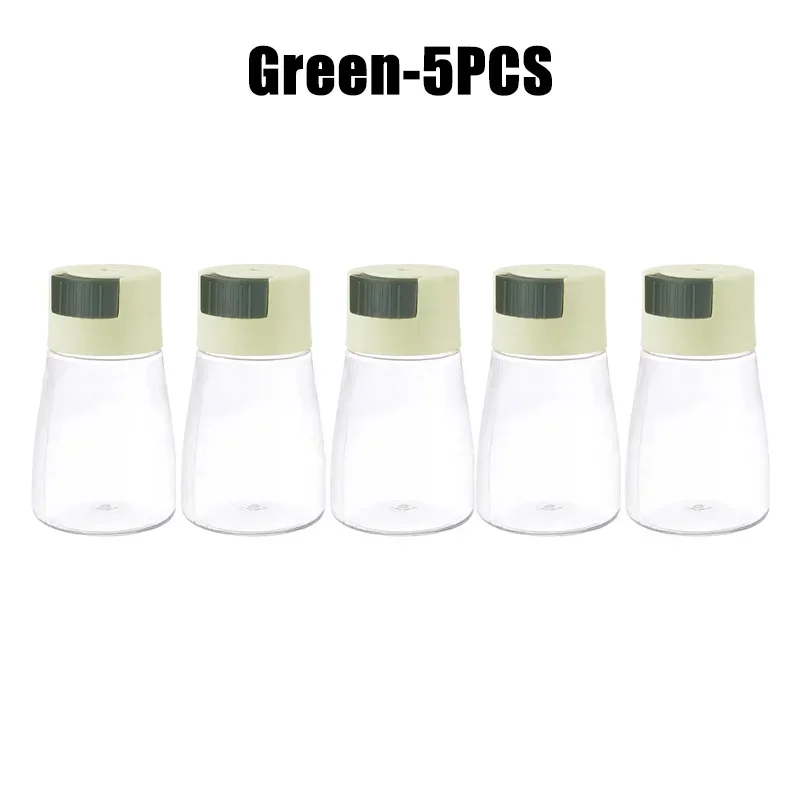 Quantitative Press Salt Shaker Sealed Seasoning Jars Adjustable Measurable Control Spice Containers Kitchen Cooking Essentials: Chocolate