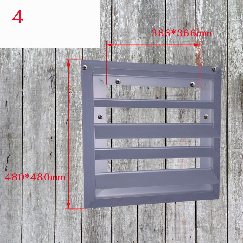 1 pçs persianas da grelha de ar para casa exaustão ventilador ventilação cobre louvered secador ventilação cobre exterior liga alumínio: Ordinary-4-480X480