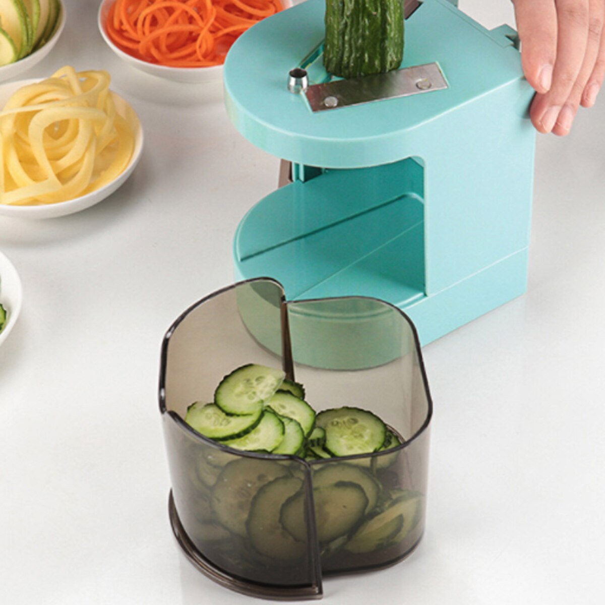 Gemüse Spiralizer Einstellbare Klingen Veggie Pasta & Spaghetti Salat Spirale Schneidemaschine Kartoffel Zucchini Nudel Hersteller