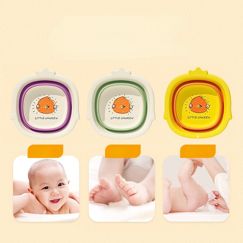 Platz freundlicher Waschbecken Klapp Baby Waschbecken Tragbare freundlicher Waschbecken Klapp Becken Kleinkind