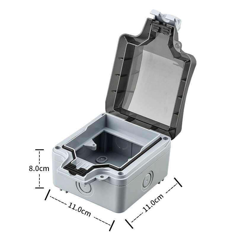 Herepow IP66 Wasserdicht Wetterfeste Steckdose Schutz Kasten, 1 einstellen von Universal- / UK Standard Neon- Schalt Verkaufsstellen
