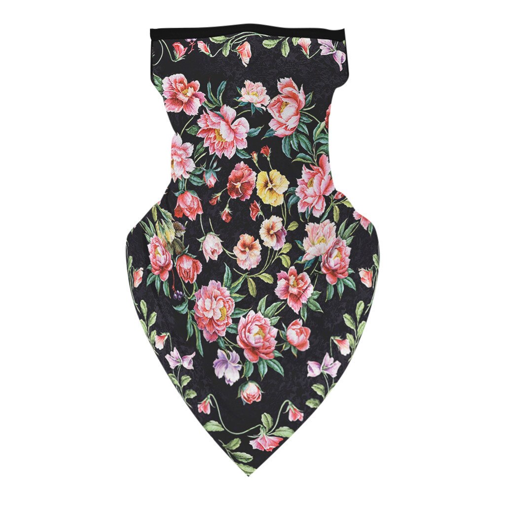 25# Outdoor Print Seamless Magic Scarf Ear Hook Sports Scarf Neck Tube Face Dust Riding Bandana Uv Protection Neck Gaiter